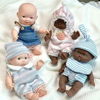 1 Takım Reborn Bebekler 12CM Palmiye Bebek Pijama Elbise Simülasyon Bebek Reborn Giyinmek Bebek oyuncak bebekler Kızlar İçin çocuklar