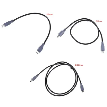 1 adet MİNİ USB Tip C 3.1 Erkek mikro USB 5 Pin B Erkek Tak Dönüştürücü OTG Adaptör Kurşun Veri Kablosu Mobil Macbook için Görüntü 2