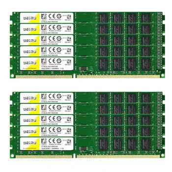 10 adet DDR3 8 GB 4 GB 1066 mhz 1333 MHz 1600 MHz PC3 8500 10600 12800 Ram Masaüstü Bellek 240pin 1.5 V DIMM