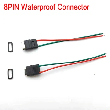10 adet USB 3.1 Konnektör Tipi-C 8Pin 2 kaynak teli Dişi Su Geçirmez Dişi Soket Kauçuk Halka Yüksek Akım Hızlı şarj portu