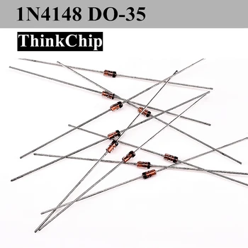 (100 adet) 1N4148 DO-35 Küçük Yüksek Hızlı anahtarlama diyotu Sinyal Diyotu