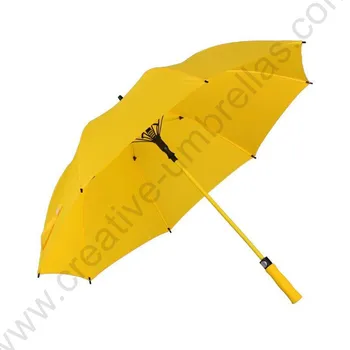 123cm düz otomatik açık 14mm anti-gök gürültüsü fiberglas golf şemsiye düz renk rüzgar geçirmez ticari şemsiye