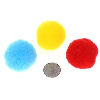 16 adet / grup 5 cm renk büyük saç topu 50mm16color çocuk el yapımı saç topu anaokulu yaratıcı DIY yumurta desteği ponpon FC146 Görüntü 2