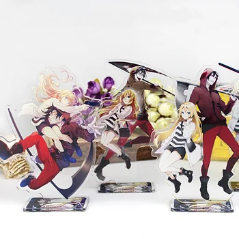 16cm Melekler Ölüm Anime Figürü Akrilik Standı Model Oyuncaklar Ray ve Zack Aksiyon Figürleri Dekorasyon Cosplay Koleksiyon Doğum Günü Hediyeleri Görüntü 2