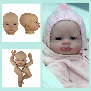 18-20 İnç Lanny Bebe Reborn Kitleri Boyalı / Boyasız Açık Gözler Demonte Bebek Kitleri Parçaları Oyuncak Acessório Kiti Bebé Reborn