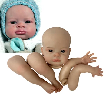 18-20 İnç Lanny Bebe Reborn Kitleri Boyalı / Boyasız Açık Gözler Demonte Bebek Kitleri Parçaları Oyuncak Acessório Kiti Bebé Reborn Görüntü 2