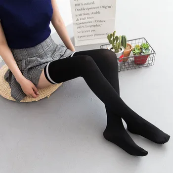( 2 çift / grup) Uzatılmış uyluk çorap 150-185cm Süper elastik çorap Eklemek kaymaz kemer kadife uzun çorap YENİ Görüntü 2