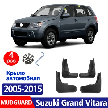 2005-2015 Suzuki Grand Vitara Çamurluk Çamurluk Çamur Flap Muhafızları Sıçrama Çamurluklar Araba Aksesuarları Oto Styline Ön Arka 4 adet