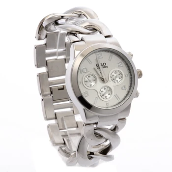 2021 Yeni G & D Gümüş kadın Kuvars Kol Saatleri Paslanmaz Çelik kadın Elbise İzle Reloj Mujer Saat Hediyeler Relogio Feminino Görüntü 2