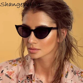 2022 Küçük cateye sevimli seksi retro bayan erkek renkli Kadın Kedi Gözü Güneş Gözlüğü vintage güneş gözlüğü oculos de sol UV400