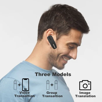 2022 Peiko Çeviri Kulaklık Bluetooth 5.0 Kablosuz İş Kulaklık 50 + Dil Bluetooth AI APP Çevirmen Kulaklık Görüntü 2