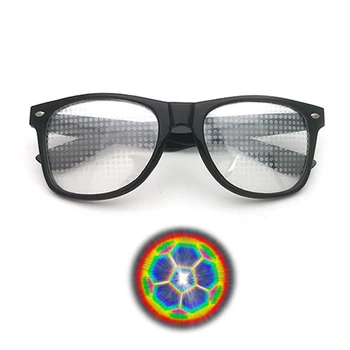 2022 Premium Kırınım 3D Övgüler Gözlük Plastik Futbol Havai Fişek Gösterisi İçin Lazer Gösterileri Yeni Yıl Partisi Görüntü 2