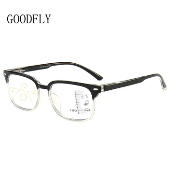 2022 İlerici Multifokal okuma gözlüğü Erkekler Kadınlar Anti Mavi ışık Gözlük Vintage Bilgisayar Gözlükleri Kare Presbiyopik Gözlük