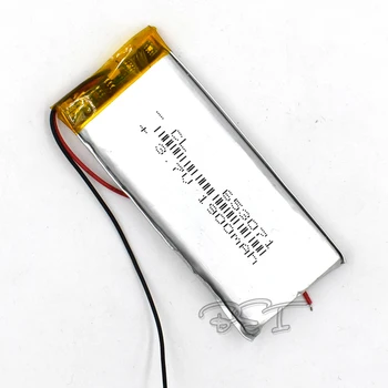 3.7 V lityum pil Li-polimer Şarj Edilebilir Hücre Li-İon Polimer 653071 1900mAh PSP Navi GPS MP3 MP4 Hoparlör Kamera Görüntü 2