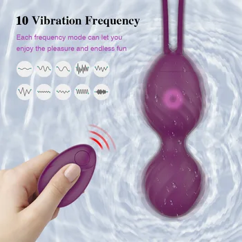 3 Adet Uzaktan Kumanda Elektrikli Küçülen Topu Silikon Akıllı Top Vibratör Kegel Topu g-spot Orgazm Seks Oyuncak Adam Prostat Masajı Görüntü 2