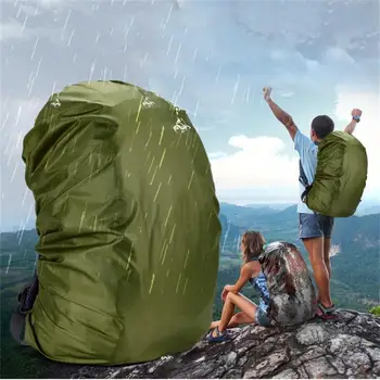 35 / 45L Ayarlanabilir Su Geçirmez Ultralight Sırt Çantası yağmur kılıfı Taşınabilir omuzdan askili çanta Kılıfı Yağmurluk Açık Kamp Yürüyüş Görüntü 2