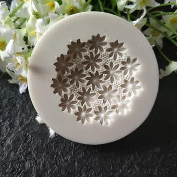 3D Çiçek silikon kalıp Fondan Cakecup Dekorasyon Aracı Reçine Kil Çikolata Şeker Çiçek Kalıp Mutfak Pişirme Araçları Görüntü 2