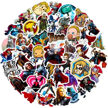 50 adet Disney Karikatür Thor Odinson Çıkartmalar Araba Dizüstü Telefon Buzdolabı Karalama Defteri Çıkartması Su Geçirmez Graffiti Sticker Görüntü 2