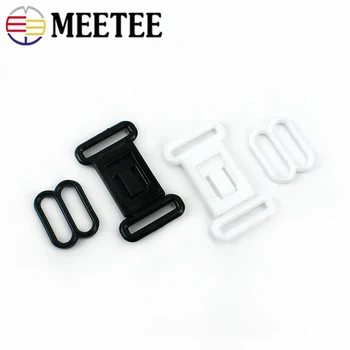 50 takım Meetee 12.5 mm Plastik O Ring Ayarlanabilir Tokaları Klipsler Kancalar DIY papyon Toka Sutyen Iç Çamaşırı Dikiş Aksesuarları Görüntü 2