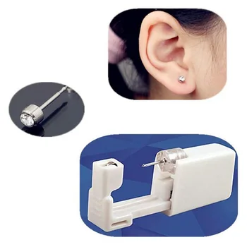 6 Adet Tek Kullanımlık Steril Kulak Piercing Tabancası Kulak Çıtçıt Delici Aracı Delici Aracı Makinesi Seti Kız Erkek Kadın Erkek Görüntü 2