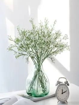 90 Kafaları 52 cm Yapay Çiçekler Plastik Gypsophila DIY Çiçek Buketleri Düzenleme Düğün Ev Dekorasyon için