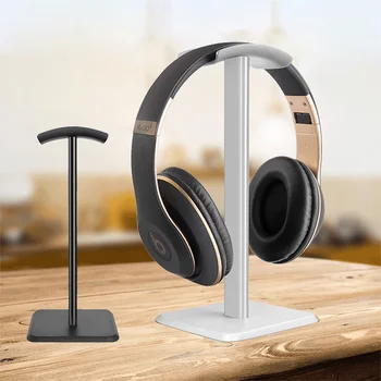 Alaşım Kulaklık Standı Tutucu Raf, Destek Oyun Kulaklık Standı, Alüminyum Siyah Bluetooth Kulaklık Askısı, PC Oyun Aksesuarları Görüntü 2