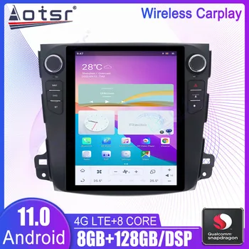 Android 11 Araba Multimedya Oynatıcı Stereo Mitsubishi Outlander 2006 2007 İçin 2008 2009 2010 2011 2012 GPS Navi Autoradio Kafa Ünitesi