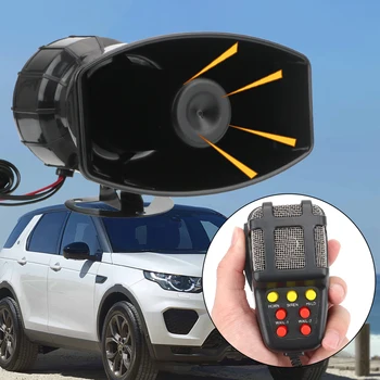 Araba uyarı alarmı 12V 100W Polis Siren Havalı Korna Megafon Ton Mıc PA Sistemi Acil Amplifikatör Hooter araba kornası Hoparlörler Yüksek Sesle