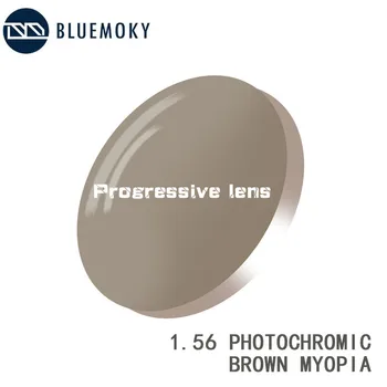 BLUEMOKY Reçete Fotokromik Lensler 1.56 1.61 1.67 Hipermetrop Miyopi Optik Lens Multifokal İlerici Fotokromik Lens