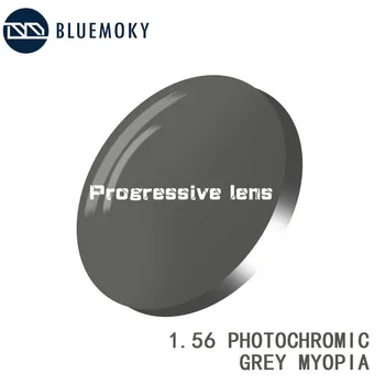 BLUEMOKY Reçete Fotokromik Lensler 1.56 1.61 1.67 Hipermetrop Miyopi Optik Lens Multifokal İlerici Fotokromik Lens Görüntü 2