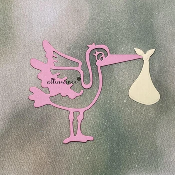 Bagaj kuşlar Metal Kesme Ölür DIY Scrapbooking Albümü Kağıt Kartları Dekoratif El Sanatları Kabartma Kalıp Kesim Görüntü 2
