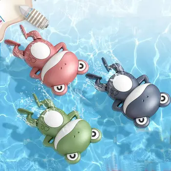 Banyo Banyo bebek oyuncakları Yaz Yüzme Çocuk Oyun Su Sevimli Küçük Komik Kurbağa Oyuncaklar Clockwork Kürek çocuk için oyuncak Hediyeler