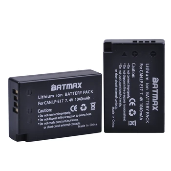 Batmax LP - E17 LP E17 LPE17 Pil+USB çifte şarj makinesi Canon EOS 200D M3 M6 750D 760D T6i T6s 800D 8000D Öpücük X8i Görüntü 2