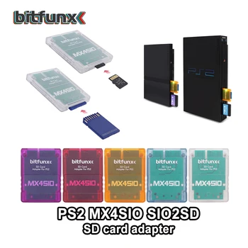 Bitfunx DIY MX4SIO SIO2SD SD Kart Adaptörü PS2 Oyun Konsolları + V1.966 64 MB FMCB OPL1.2. 0 Kart Combo