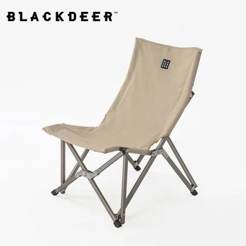 Blackdeer rahatlama sandalyesi Açık Taşınabilir Katlanır Sandalye Kamp Balıkçılık Arkalığı Tabure Alüminyum Alaşımlı Eğlence plaj sandalyesi Görüntü 2