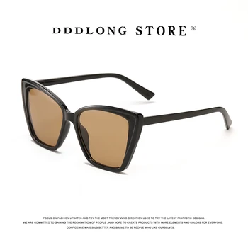 DDDLONG Retro Moda Kedi Göz Güneş Kadınlar Tasarımcı Erkekler Gözlükleri Klasik Vintage UV400 Açık Oculos De Sol D44