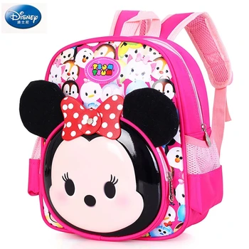 Disney çocuk Çantası TSUM TSUM Anaokulu 1-6 Erkek Bebek Kız Sevimli karikatür Minnie Mickey Çocuklar seyahat sırt çantası