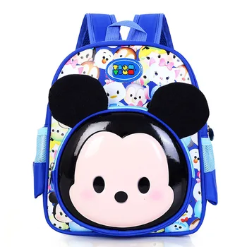 Disney çocuk Çantası TSUM TSUM Anaokulu 1-6 Erkek Bebek Kız Sevimli karikatür Minnie Mickey Çocuklar seyahat sırt çantası Görüntü 2