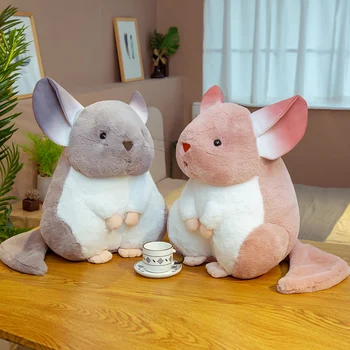 Doldurulmuş Hayvanlar Maskot Çocuklar için Noel Oyuncaklar Sevimli Yastıklar peluş oyuncak Hamster Yastık Sevimli Peluş Chinchillas Peluş Bebek Yumuşak Oyuncak