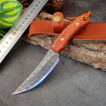 Dövme Mutfak Bıçağı Kesim kemiksi saplı bıçak El Yapımı Keskin Cleaver Bıçak Dilimleme kasap bıçağı Et Bıçağı