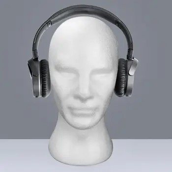 Erkek Manken Kafa Çok Amaçlı Taşınabilir Köpük vitrin rafı Kulaklık Kulaklık Şapkalar Görüntü 2