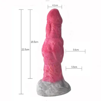 FAAK Uzaktan Kumanda Vibratör Aydınlık Düğüm Penis Vantuz Silikon Boşalma Yapay Penis Sprey Sıvı Fantezi Seks Oyuncakları Görüntü 2