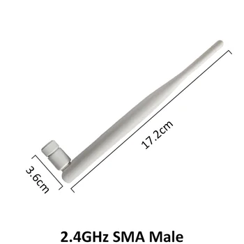 GRANDWİSDOM 5 adet 2.4 G anten 5dbi sma erkek wlan wıfı 2.4 ghz anten IPX ıpex 1 SMA dişi pigtail Uzatma Kablosu ıot anten Görüntü 2