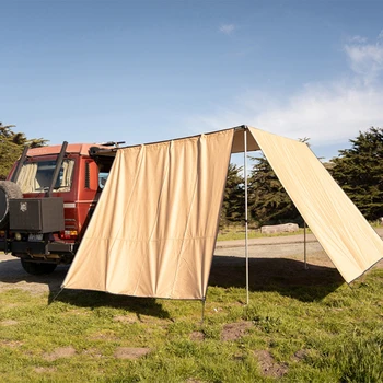 Geri çekilebilir Araç Tente Kara Kamp, su Geçirmez Çatı Çadır Tente Barınak SUV Kamyon 4 Runner Aksesuarları Gri Görüntü 2