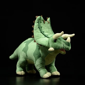 Gerçekçi Pentaceratops Peluş Oyuncaklar Gerçek Hayat Dinozor Dolması Hayvan Oyuncak Yumuşak Çocuk Oyuncakları Noel Hediyeleri