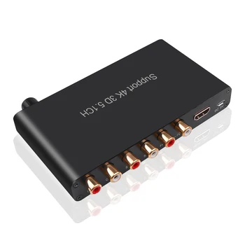 HDMI Ses Codec 5.1 4K 3D Decode Çıkarıcı Koaksiyel RCA AC3 / DST Amplifikatör HDMI uyumlu Dönüştürücü PS4 DVD oynatıcı Görüntü 2