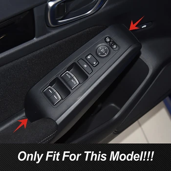 Honda Civic için 11th Gen 2022 Araba Aksesuarları Kapı Kol Dayama Paneli Pencere Glasslift Anahtarı Düğmeleri Kapak Trim Karbon Fiber Etiket Görüntü 2
