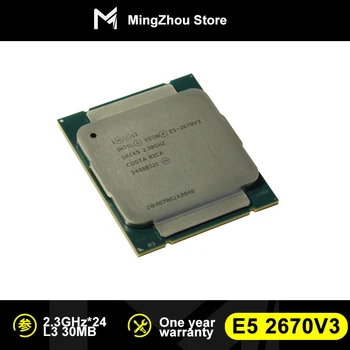 Intel Xeon CPU sürümü ufficiale E5-2670V3 SR1XS X99 2.30 GHZ 30M 12 ÇEKİRDEKLİ E5 2670 E5-2670 V3 LGA2011-3 işlemci E5 2670V3 CPU