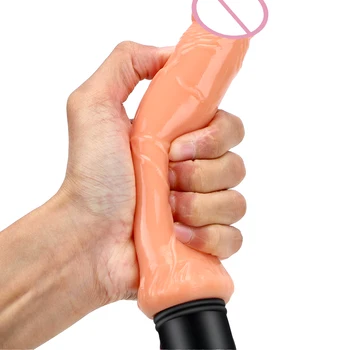 Isıtma vibratör Godemichet bayanlara seks oyuncak gerçekçi yapay penis G noktası anüs stimülasyon yumuşak büyük Penis 7 hız yetişkin ürünleri Görüntü 2