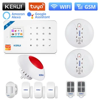 KERUI W181 Alarm Sistemi WİFİ GSM ev Güvenlik Sistemi hareket dedektörü Siren Hırsız Sinyal Cihazı Kapı Sensörü